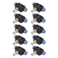 thumbnail image 2 of 10 Pcs Quick Connector 6mm Pneumatic Air  Valve, Quick Connection for Air Piping, Easy Installation, Elliptical Release  Design for Disassembly, 2 of 8