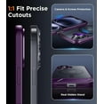 thumbnail image 7 of Magnetic Compatible with iPhone 16 Plus Case, [Built-in Invisible Kickstand][Compatible with MagSafe] [Military Grade Shockproof] Slim Translucent Matte Phone Case for iPhone 16 Plus 6.7" Purple, 7 of 7