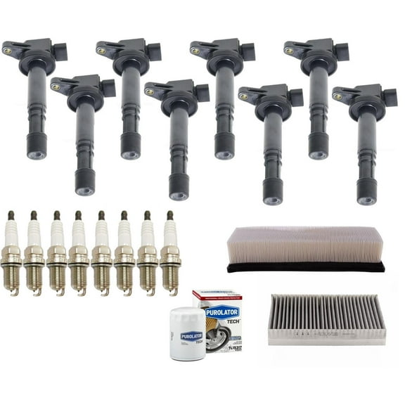 Ignition Coils Platinum Spark Plugs & Filters For Jaguar Super V8 4.2L 2005-09