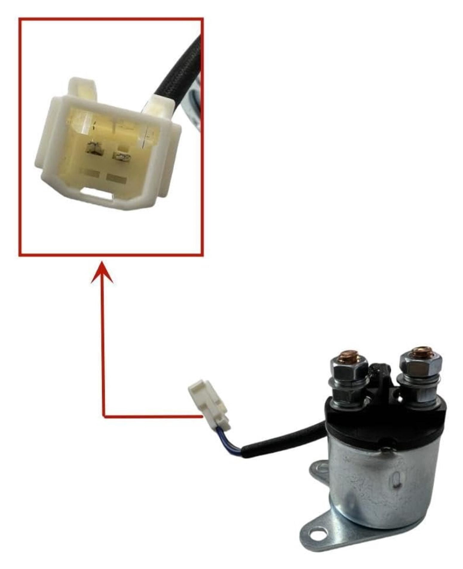 Engine Starter Solenoid & Bolts for Predator 5000-Watt Dual-Fuel Inverter Generator (Compatible with SKU 71367, 70143)
