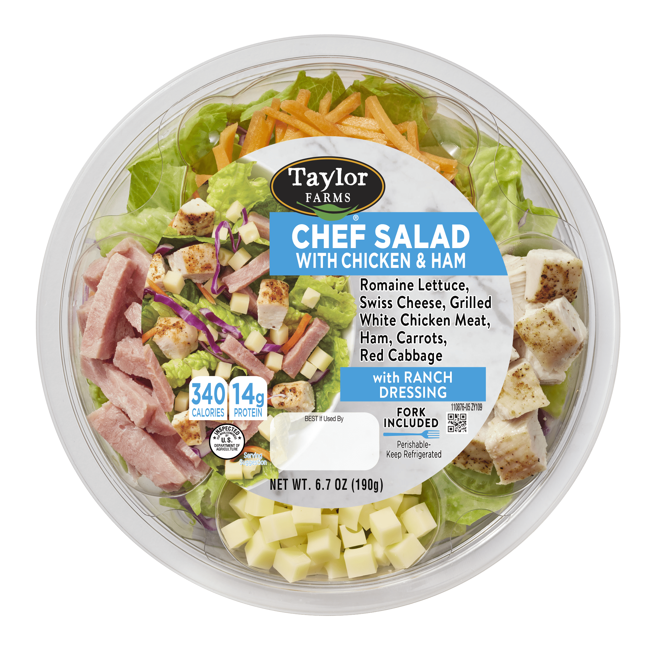 Taylor Farms Chef Salad, 6.7 oz Fresh Deli