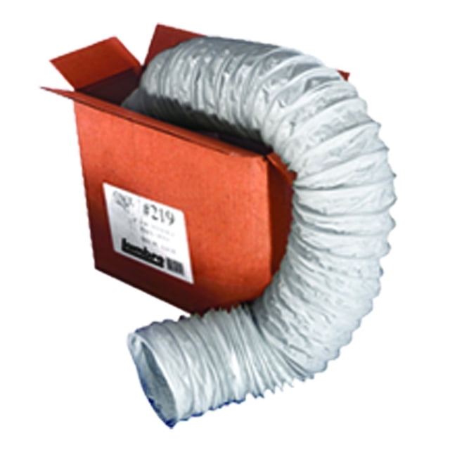 Manguera de ventilación Lambro 219L flexible, 4 pulgadas x 50 pies, blanca