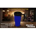 thumbnail image 4 of 14 oz. Insulated Plastic Travel Mugs - 10 pack - Blue, 4 of 5