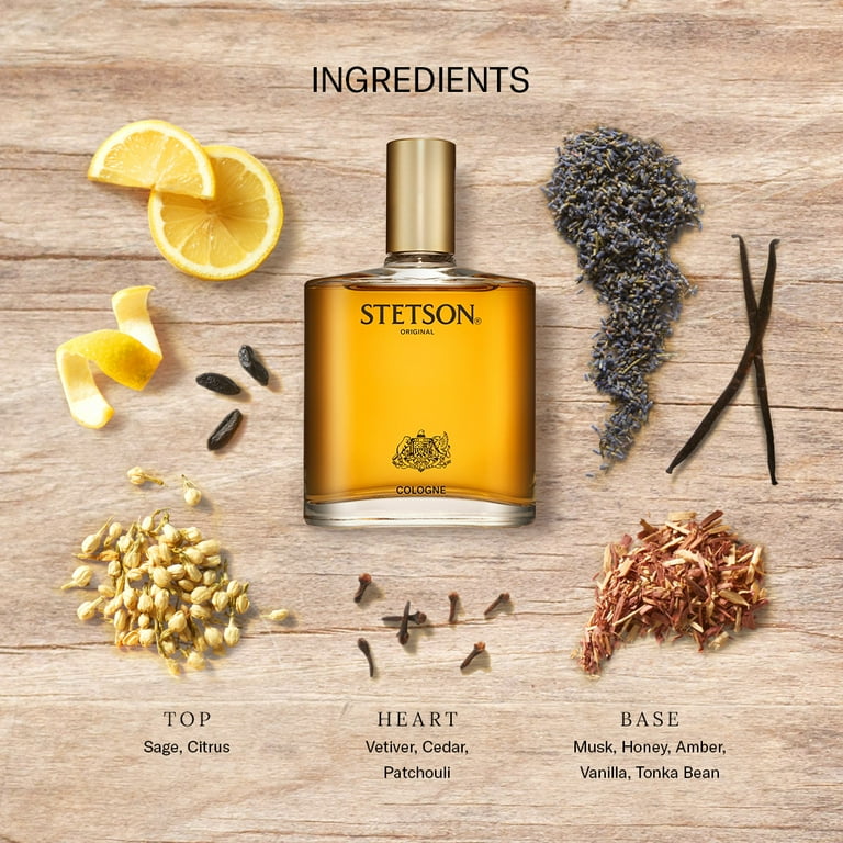 pack) Stetson Original Cologne Spray for Men, fl oz