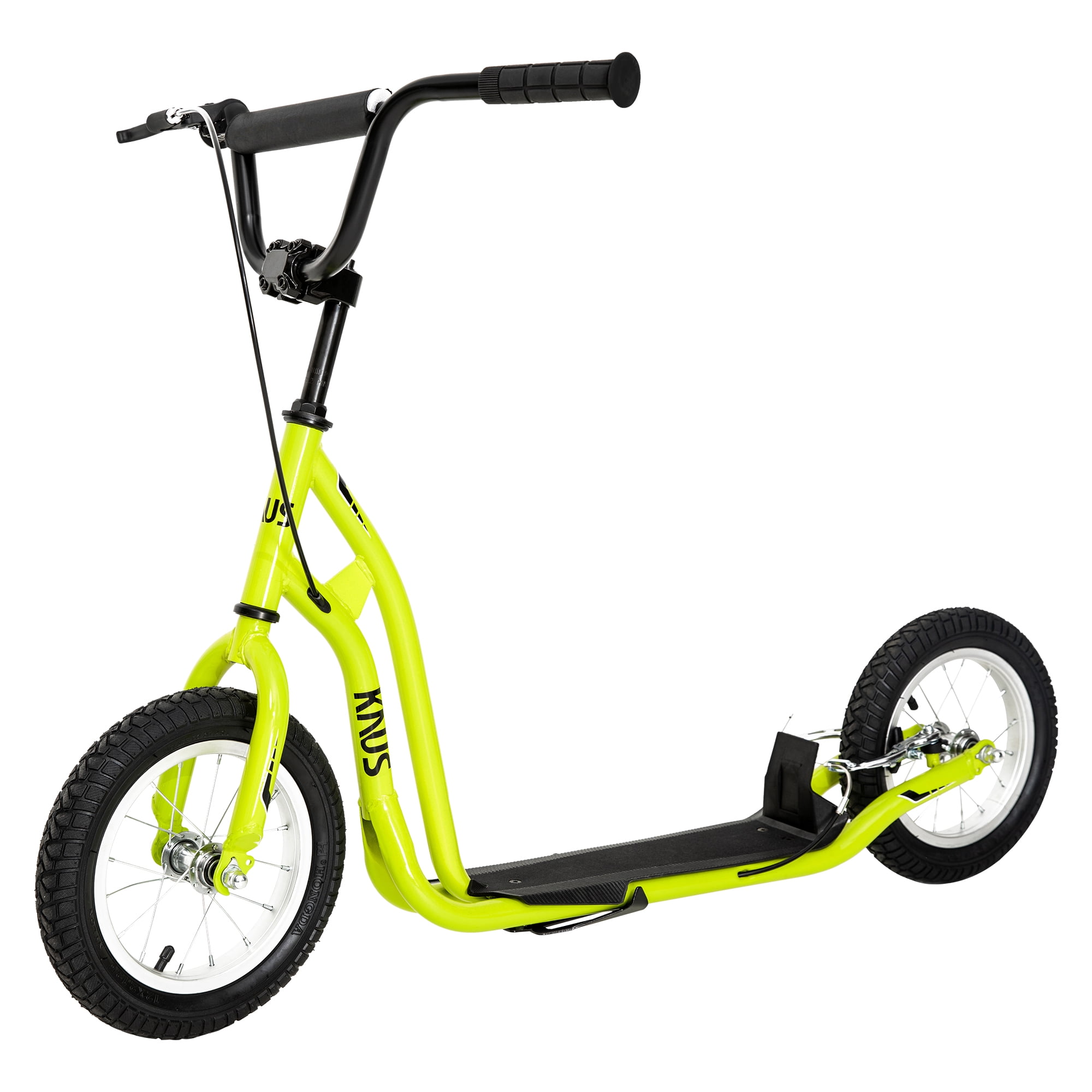 CIPACHO Youth Scooter Kick Scooter for Kids 5+ with Adjustable Handlebar 12" Front and Rear Dual Brakes Inflatable Wheels, Yellow CIPACHO Youth Scooter Kick Scooter for Kids 5+ with Adjustable Handlebar 12" Front and Rear Dual Brakes Inflatable Wheels, Yellow