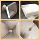 thumbnail image 1 of Molde de Carne Pagoda Perfecl de Acero Inoxidable Forma de Torre Cuadrada 8cmx8cm, 1 of 8