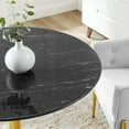 thumbnail image 2 of Verne 40" Artificial Marble Dining Table, 2 of 6