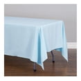 thumbnail image 2 of 5 Pack Baby Blue Rectangular Tablecloths 70 x 120 Inches for 6 or 8 Feet Rectangle Banquet Tables with Half-Drop - Stain and Wrinkle Resistant Polyester Table Covers for Party, Wedding, 2 of 4