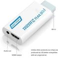 thumbnail image 4 of Lttoisl Wii to HDMI Converter Adapter, Full HD 1080P Video & Audio Output, Upscaler Connector for Nintendo Wii Console to Modern HDTVs, Gaming Enhancement White, 4 of 8