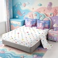 thumbnail image 3 of Manfei Salamander Pattern 7 Pieces Full Size Bedding Sets,Adorable Axolotl Full Size Bed in a Bag,Polkadot Reversible, 3 of 7