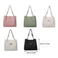 thumbnail image 3 of Large Capacity Fashion Shoulder Bag For Work And Travel With Comfortable Strap Casual Handbag Underarm Purse Office Bag Pink, 3 of 4