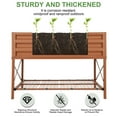thumbnail image 4 of Funcid Raised Garden Bed with Legs, Galvanized Metal Elevated Planter Box Outdoor for Vegetables Herbs Flowers for Railing Backyard Patio Balcony with Storage Shelf & Protective Liner 43"x20"x30", 4 of 9
