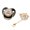 Black, variant on NFTIGB Silicone Baby Pacifier BPA Free Rhinestone Design Infant Soother for 6 to 18 Months Old Newborns, Wide-Neck Anti-Colic Vent Breast-Like Soft M Size, White (2.75 inches / 7 cm)