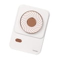 thumbnail image 3 of Ventilador portátil para colgar en el cuello, USB, recargable, mini enfriador, deportes, viajes, suministros de refrigeración, color blanco Advancent HA004082-01B, 3 of 6