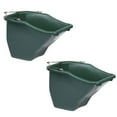 thumbnail image 1 of Little Giant 20 QT. Plastic Flat Back Livestock Feed Bucket, Green (2 Pack), 1 of 4