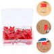 thumbnail image 5 of 50 Uds. Chinchetas de bandera, tachuelas de mapa del mundo, chinchetas de plástico para marcar, tablero de corcho, mapa de viaje, imagen para colgar en casa, escuela, oficina, Rojo, 5 of 8