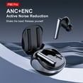 thumbnail image 2 of H60 Wireless Earbuds ANC Noise Cancelling Bluetooth Mic ENC HD Call TWS-Black, 2 of 7