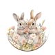 thumbnail image 2 of CaiYueKe Easter Bunny Wooden Coasters Heat Resistant Cup Mats for Dining Table Kitchen Decor Insulating Drinkware Protectors Cute Spring Home Decorations, 2 of 7