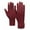 A, variant on Women's Winter Touchscreen Gloves with Button Closure, Plush Lined Warm Thermal Gloves, Solid Color Outdoor Riding Gloves, Fashionable Cold Weather Knit Gloves A