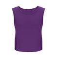 thumbnail image 4 of Women's Loose Fit Yoga Cover-Up, Thin Sleeveless Athletic Top for Summer, Lightweight Layer for Beach, Gym, and Casual Outdoor Wear-Purple, 4 of 7