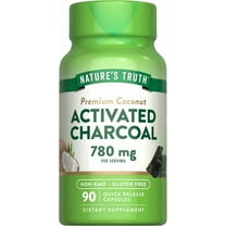 Activated Charcoal Capsules 780mg | 90 Count | For Men and Women | by Nature's Truth