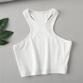 thumbnail image 3 of Nrmvnmi Crop Tops for Women Halter Tops Going Out Tops Round Neck Cropped Tank Tops for Women Sleeveless Backless Trendy Tops For Mothers day gifts, 3 of 3