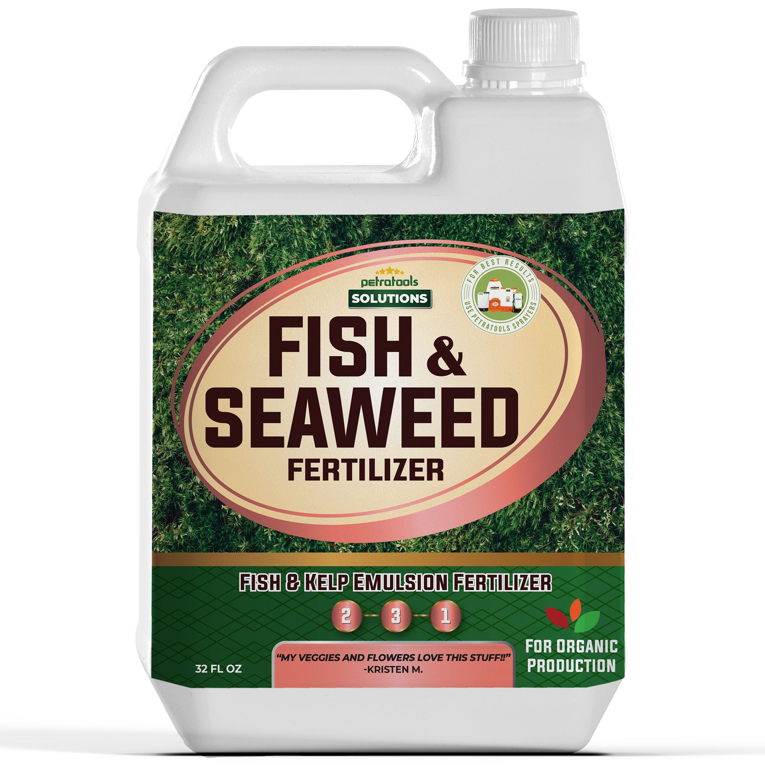 PetraTools ReadytoUse Liquid Fish & Seaweed Fertilizer with Vitamins