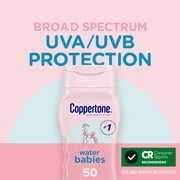 Coppertone WaterBabies SPF 50 Baby Sunscreen Lotion, Sunscreen SPF 50, 8 fl oz