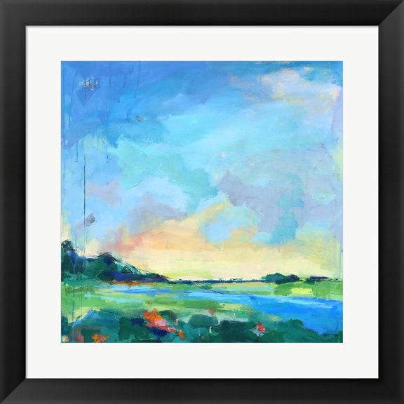 Great Art Now River Marsh by Page Pearson Railsback, Framed Wall Art, 19.5W x 19.5H