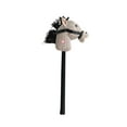 thumbnail image 1 of Caballo de peluche de palo, juguete interactivo de caballo sobre un palo, divertidos accesorios de juego de simulación para regalo navideño Blanco, 1 of 9