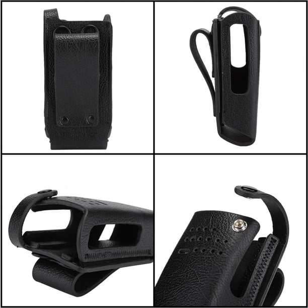 Estuche para radio bidireccional, estuche rígido de cuero PU, estuche para walkie talkie, estuche para walkie talkie, diseño elevado