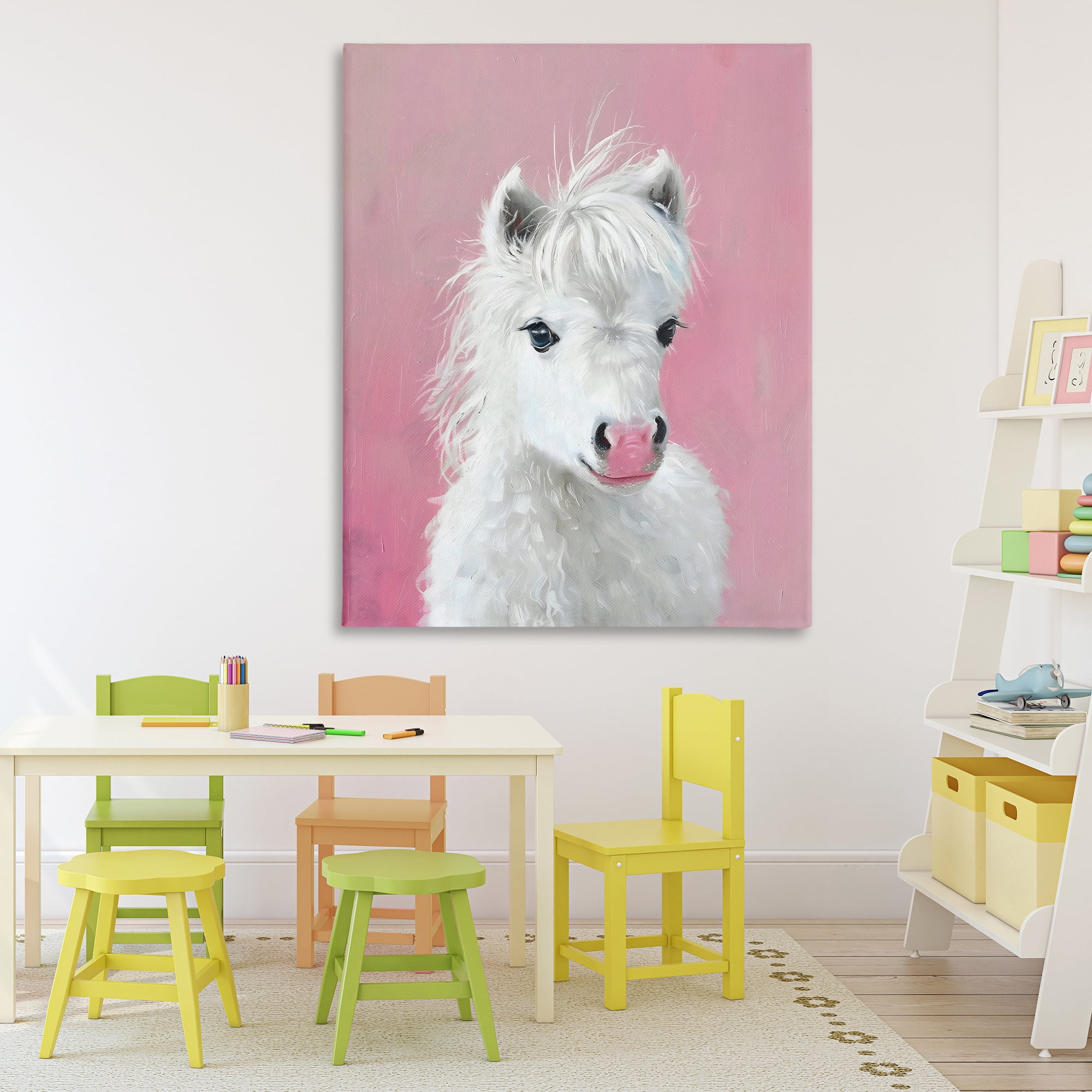 Stupell Industries Gentle White Pony Canvas Wall Art, design by The Prints Vibe