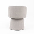 thumbnail image 4 of 24 Inch Accent Dining Chair- Cushioned Seat and Windsor Back- Gray Linen, 4 of 6