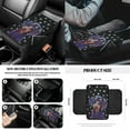thumbnail image 6 of Jeiento Cute Dachshund 14 Pack Car Seat Cover Set with Steering Wheel Cover Seat Belt Strap Cover Garbage Bin Armrest Cover Rearview Mirror Cover Coaster Gear Shift Knob Cover Set Fit SUV Sedans, 6 of 7