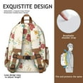 thumbnail image 5 of Multi-layered travel backpack, spacious, lightweight and durable, water-resistant, ideal for commuting, featuring Butterfly prints., 5 of 6