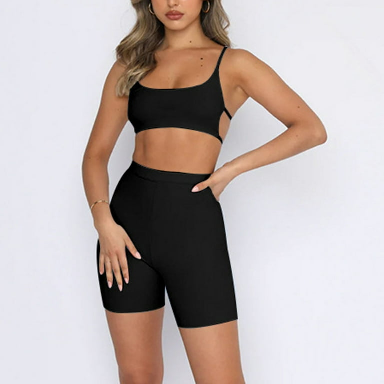 QATAINLAV Two Piece Outfit for Women's Yoga Workout Sets High