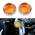 thumbnail image 4 of koolsoo 2 Pieces Motorcycle Turn Light Lens Covers Bezel for 1986 - The Latter Orange, 4 of 7