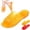 Yellow, variant on Womens Jelly Shoes,Cross Strap Glitter Clear Flats Slip On Summer Beach Slippers Transparent Open Toe Waterproof Slide