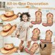 thumbnail image 3 of Globos de Fiesta SISABAMA 10 Piezas Botas y Sombreros de Vaquero Western, 3 of 6