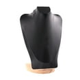thumbnail image 3 of Exhibidor de collares, cadena, soporte para busto, decoración, joyería, soporte para busto, joyería 30 cm PU negro, 3 of 9