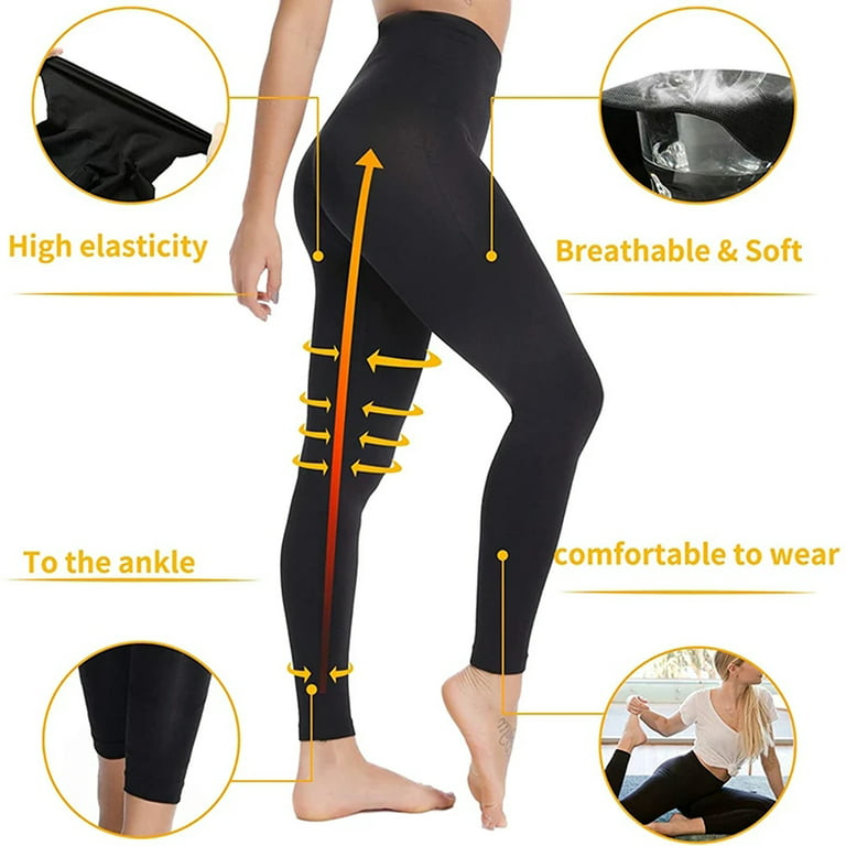 SHAPERIN Women Anti Cellulite Compression Leggings Slimming High Waist  Tummy Control Panties Thigh Slimmer