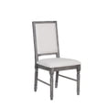 thumbnail image 4 of Acme Linen Dining Side Chair with Turned Legs Set of 2 Gray- Saltoro Sherpi Indoor Dining Chairs, 4 of 4