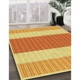 thumbnail image 3 of Ahgly Company Machine Washable Indoor Square Transitional Orange Red Orange Area Rugs, 7' Square, 3 of 7
