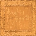 thumbnail image 1 of Ahgly Company Indoor Square Abstract Orange Modern Area Rugs, 6' Square, 1 of 4