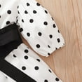 thumbnail image 6 of 12 Months Baby Girls Dress 18 Months Girls Long Sleeve Dress V-neck Toddler Girls Polka Dots Dress White Dress, 6 of 7