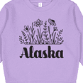thumbnail image 3 of Inktastic Alaska Flowered Toddler Sweatshirt, 3 of 4
