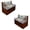 Beige-Dragonfly Boho Mandala Flower, variant on SCRAWLGOD Camo Hunting Print Stretchable RV Dinette Cushions Slipcover, 2 Backrest Cover and 2 Bench Cover Non Slip Soft RV Dinette Booth Cushions Slipcover