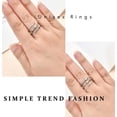 thumbnail image 3 of Morse Code Rings for Women Men Funny Inspirational Gifts Stainless Steel Fidget Rings for Anxiety Anxiety Ring with Beads Spinner Ring Fidget Ring Message Friendship Gifts Jewelry Birthday Gifts, 3 of 5