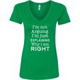 thumbnail image 3 of Inktastic I'm Not Arguing, I'm Just Explaining Why I'm Right Women's V-Neck T-Shirt, 3 of 5