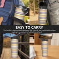 thumbnail image 7 of Modern 30oz Handheld Travel Tumbler with Handle – Double Wall Stainless Steel Insulated Cup, Flip Straw Lid, Leak-Proof & BPA-Free for Hot and Cold Drinks – Durable Coffee & Juice Mug White, 7 of 7